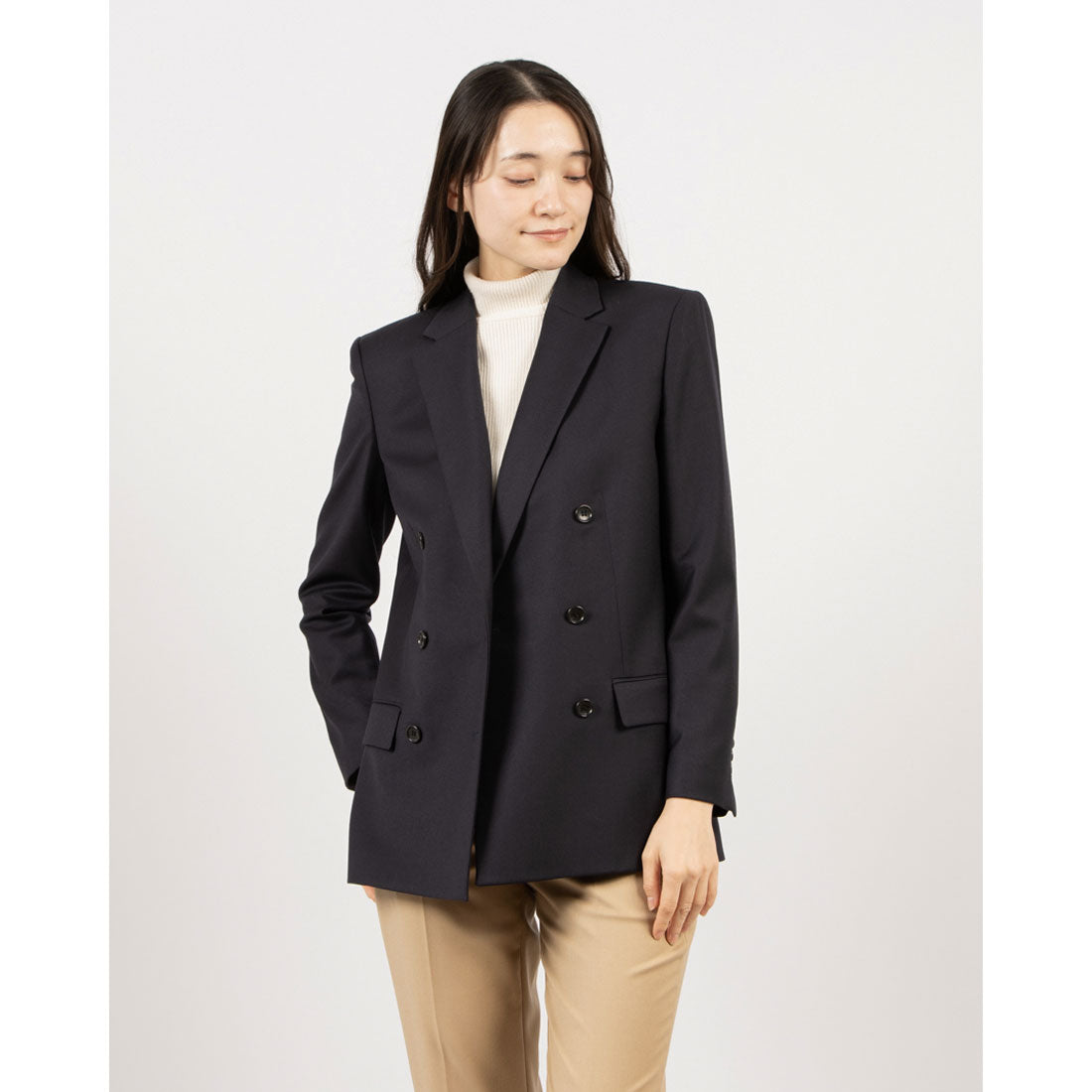 セオリー Theory SLEEK FLANNEL BOXY DB JKT