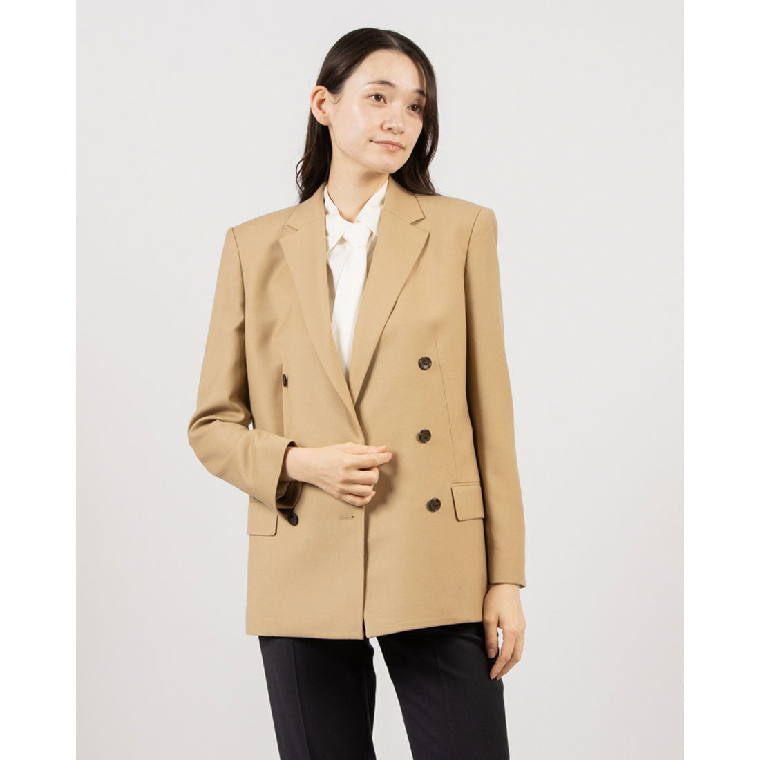 セオリー Theory SLEEK FLANNEL BOXY DB JKT