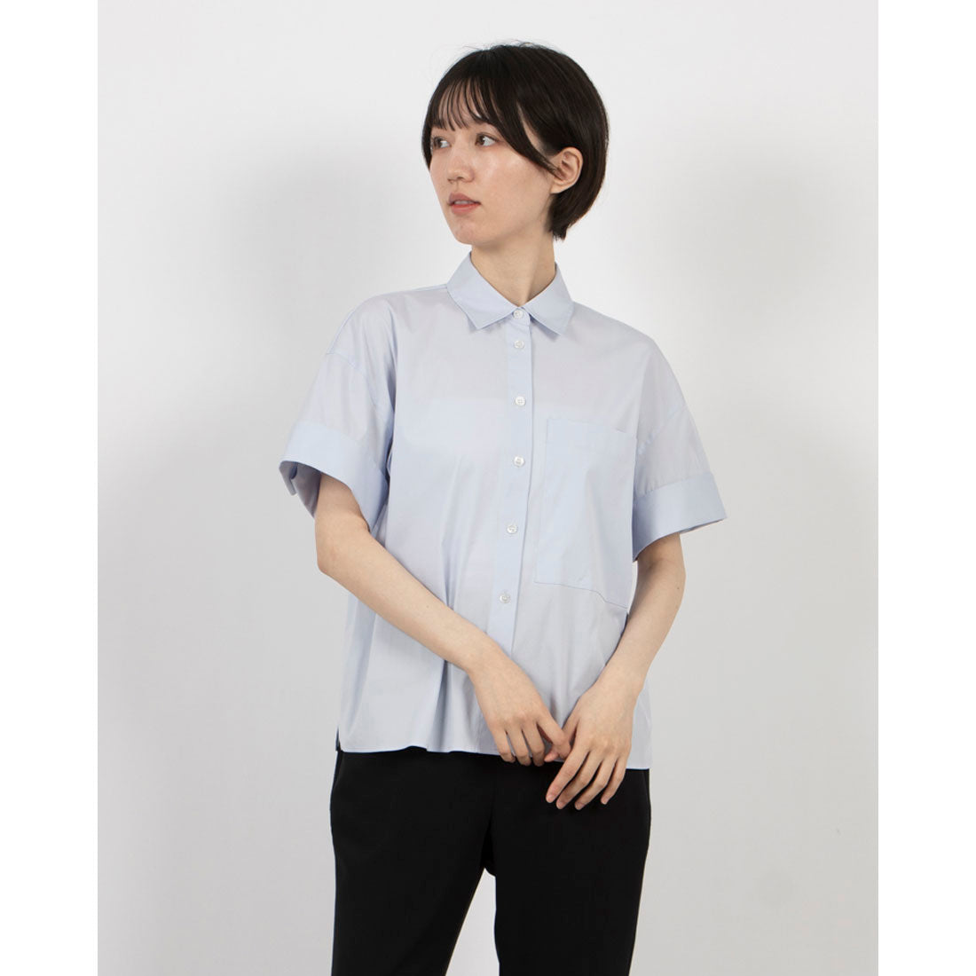 25年 theory Cotton Shirting SS CUFF SHIRT Theory COTTON SHIRTING SS CUFF P