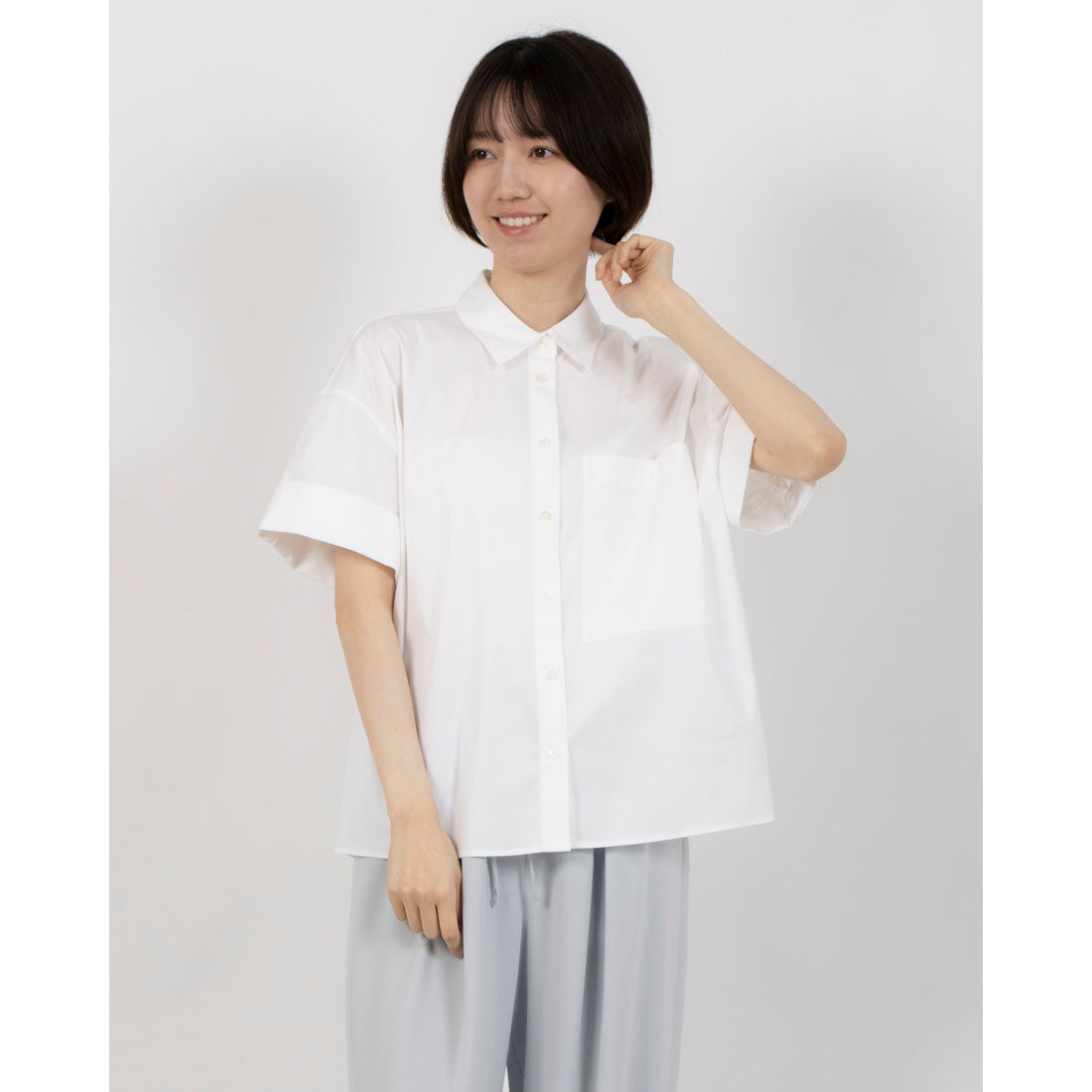 Theory COTTON SHIRTING SS CUFF P