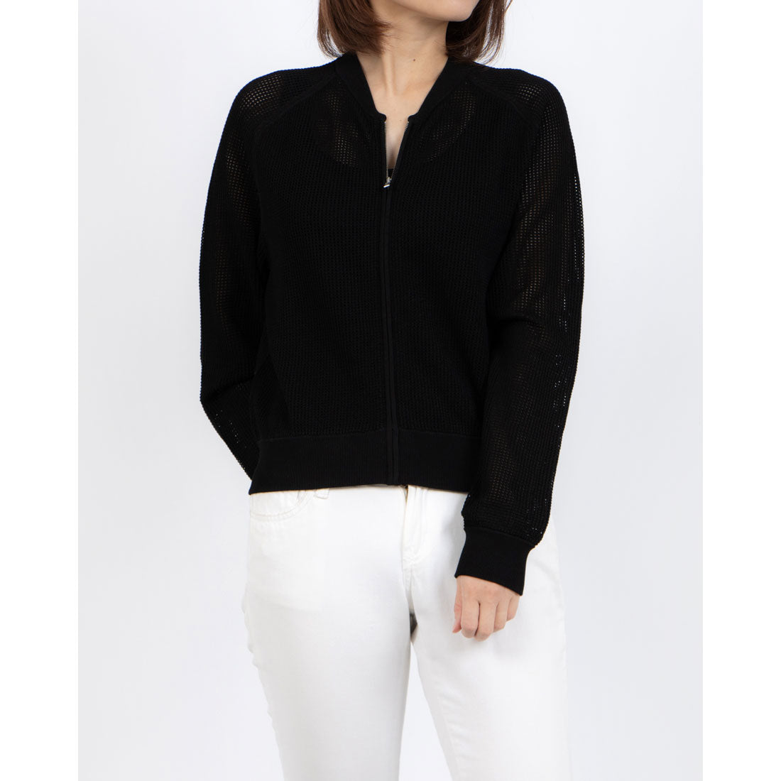 トップス Theory Wooster Crepe Knit Fitted Cardiga Theory WOOSTER CREPE KNIT POINTE