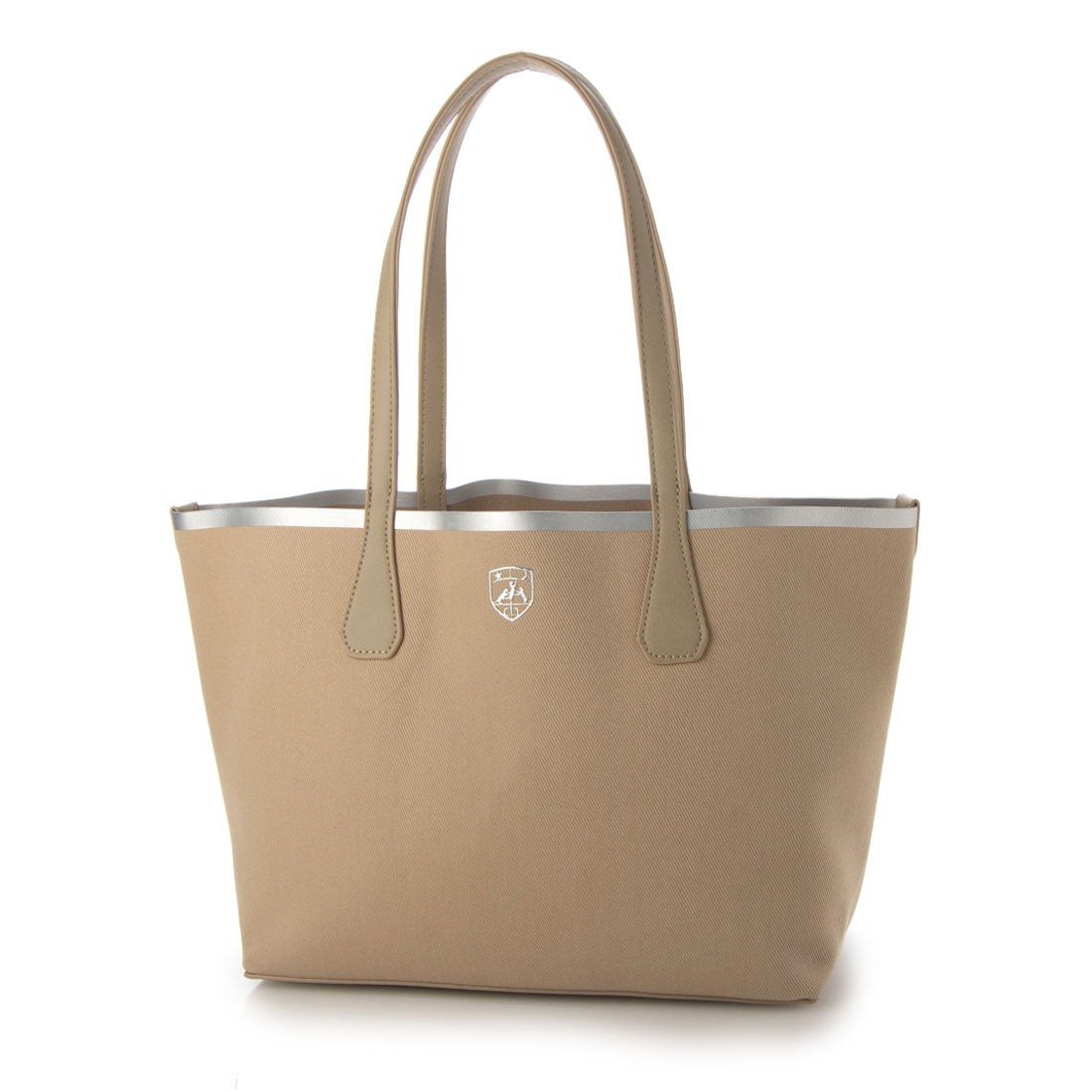 スリードッグナイトスコットランド THREE DOG NIGHT SCOTLAND STUART Reversible Tote Bag M,BEIGE/SILVER