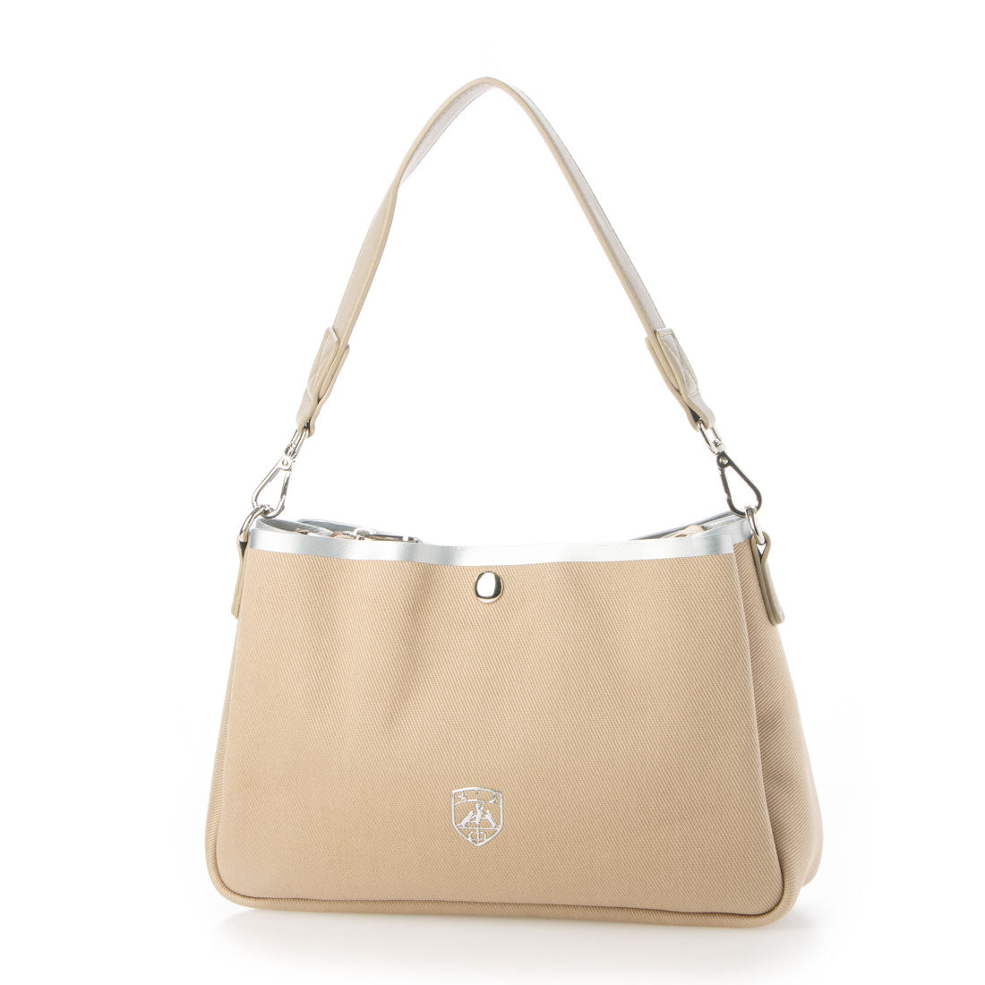 スリードッグナイトスコットランド THREE DOG NIGHT SCOTLAND STUART shoulder Bag,BEIGE/SILVER