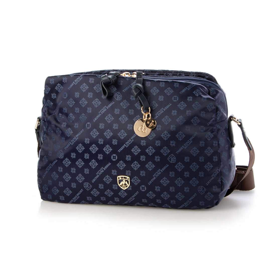 THREE DOG NIGHT SCOTLAND Monogram Jacquard Square Shoulder Bag