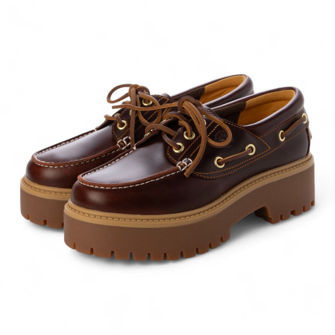 ティンバーランド Timberland STONE STREET BOAT SHOE（ストーンストリート ボートシューズ） （ルートビア） ルートビア