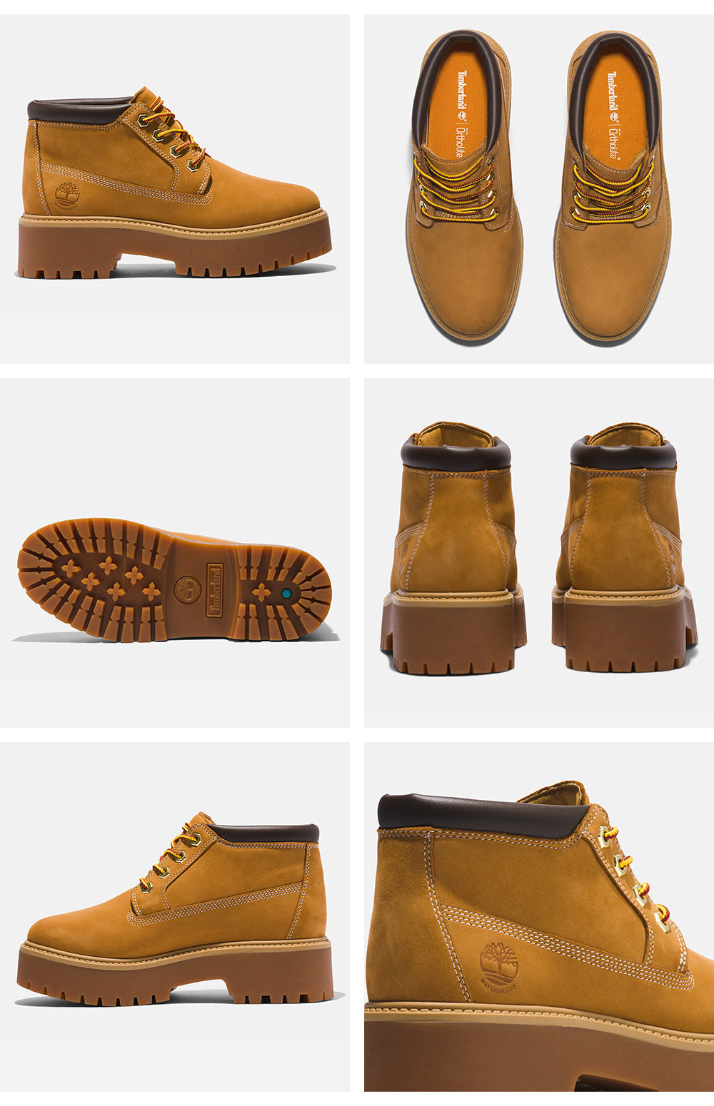 ティンバーランド Timberland レディース ストーン ストリート ネリー プレミアム ウォータープルーフ プラットフォーム チャッカ 防水 厚底 A5RF9-231 （ホワイト） ホワイト