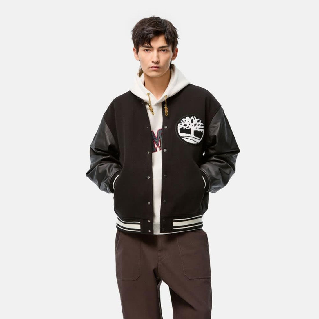 ティンバーランド Timberland [トウキョウ デザイン コレクティブ] バーシティ ジャケット（[TOKYO DESIGN COLLECTIVE] Varsity Jacket） （ブラック） ブラック
