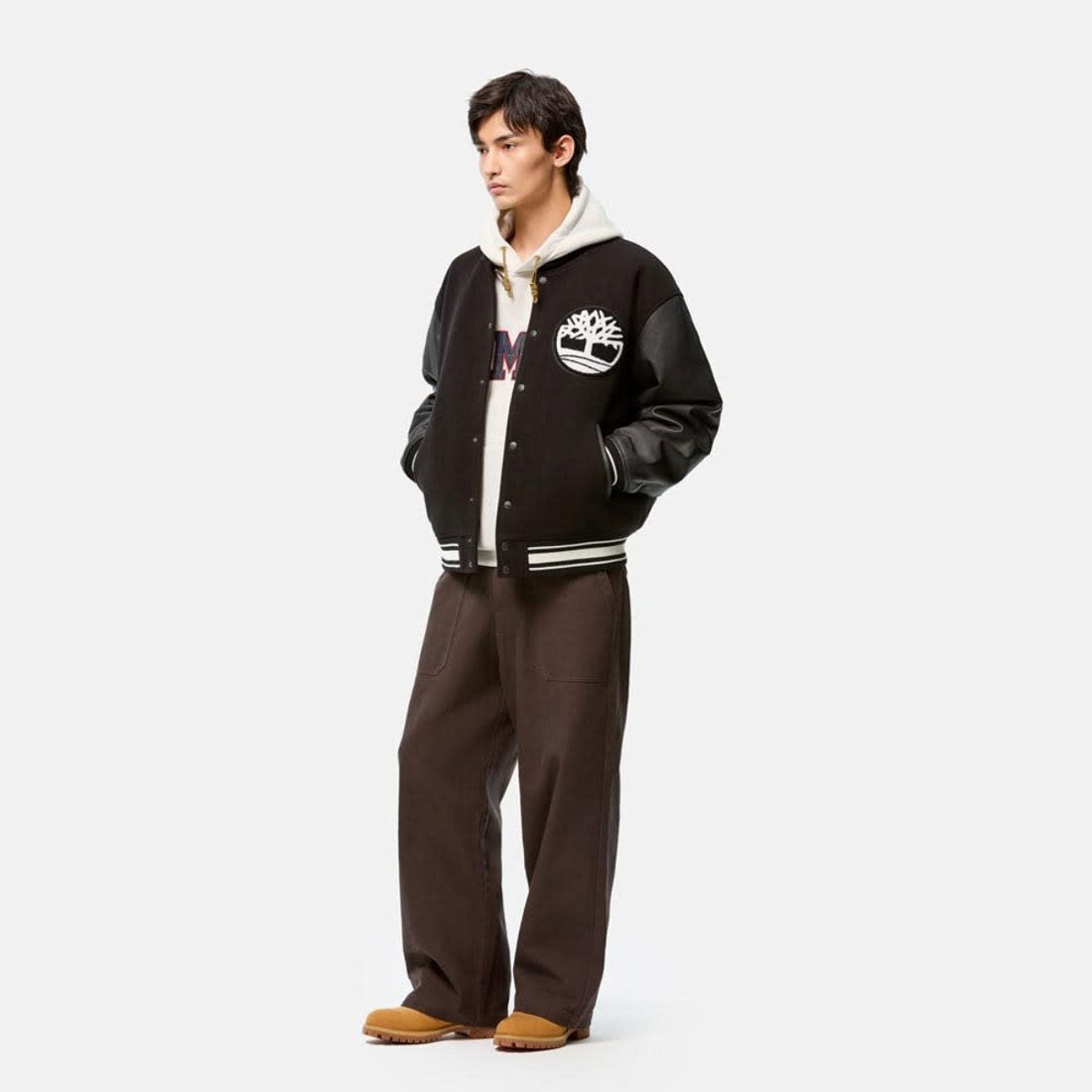 ティンバーランド Timberland [トウキョウ デザイン コレクティブ] バーシティ ジャケット（[TOKYO DESIGN COLLECTIVE] Varsity Jacket） （ブラック） ブラック