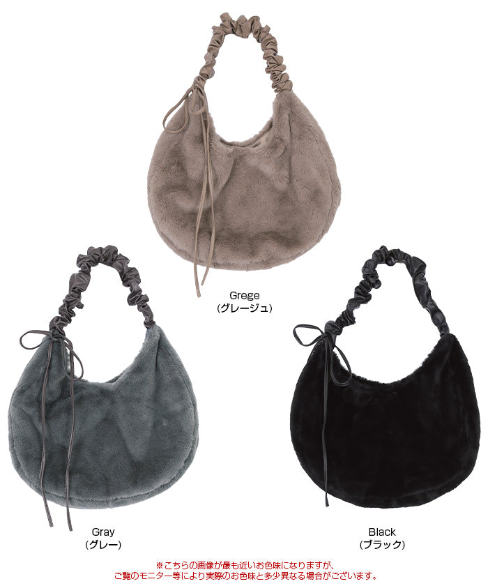 ティティベイト titivate 2wayフェイクファーバッグ （グレー） グレー