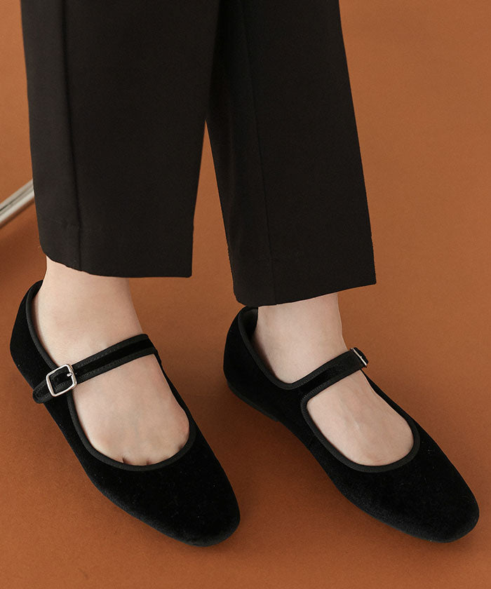 ティティベイト titivate スクエアトゥバレエシューズ （ブラック2） ブラック2