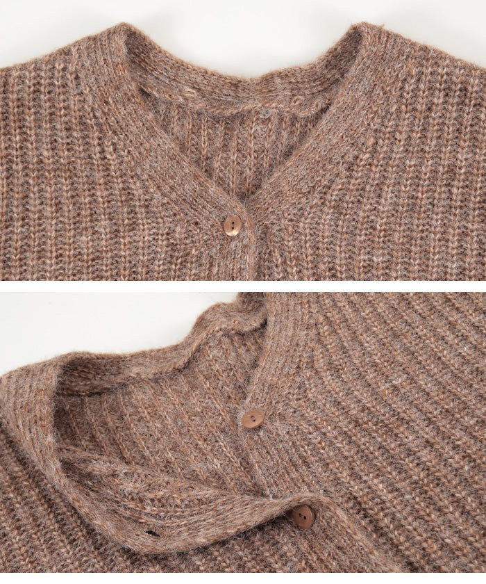 ティティベイト titivate Vネックショートニットカーディガン （ブラウン） ブラウン