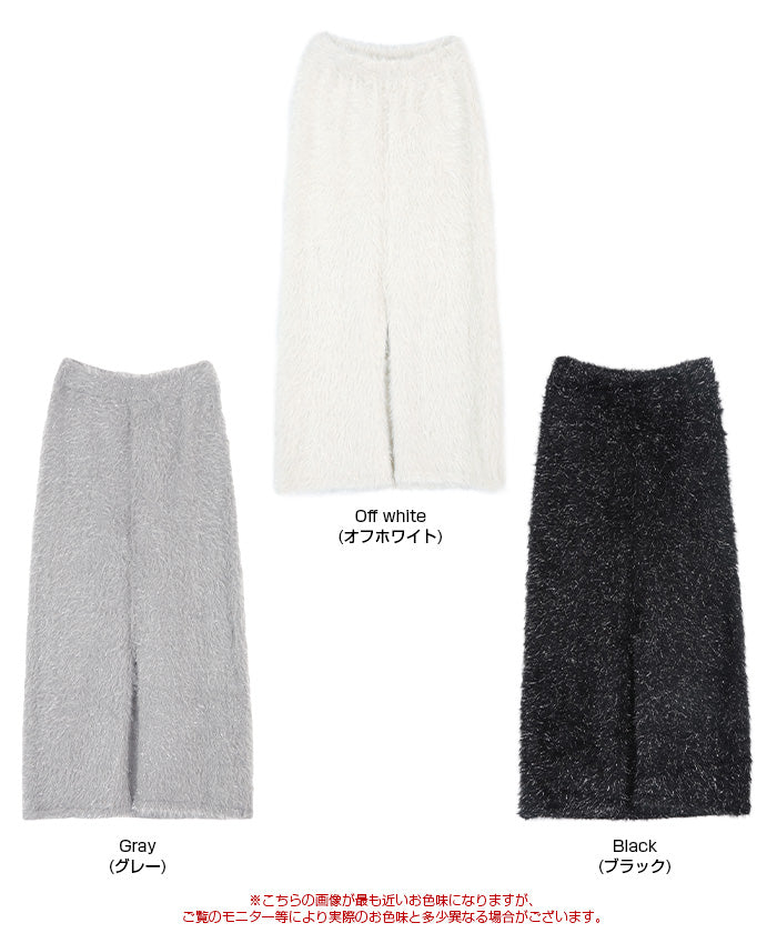 ティティベイト titivate ラメフェザースカート （グレー） グレー