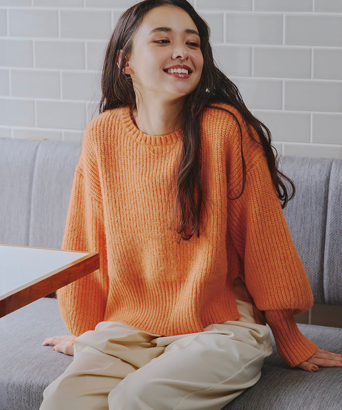 ティティベイト titivate ベーシッククルーニット