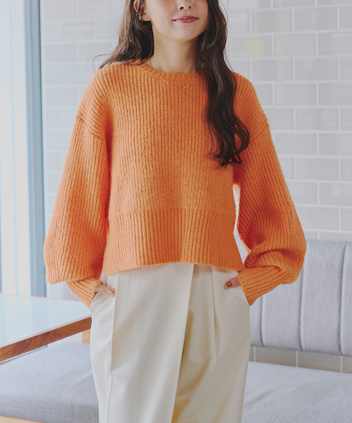 ティティベイト titivate ベーシッククルーニット