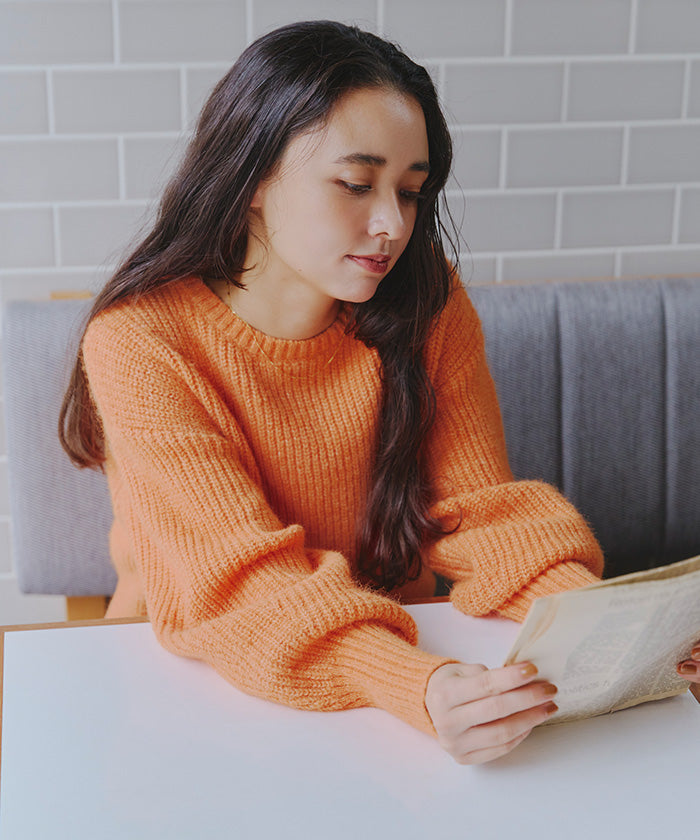 ティティベイト titivate ベーシッククルーニット