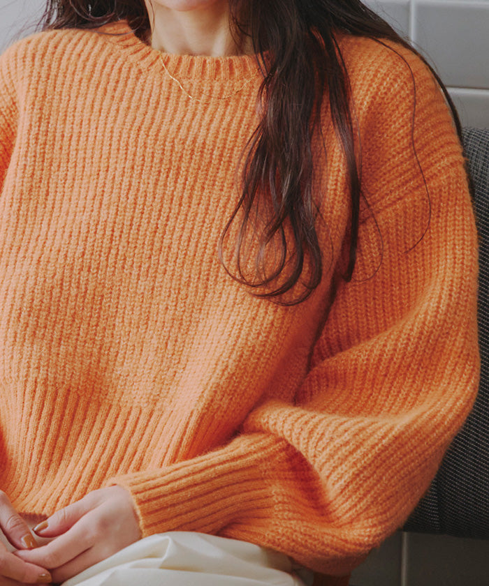 ティティベイト titivate ベーシッククルーニット