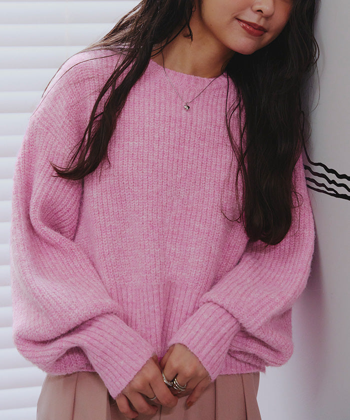 ティティベイト titivate ベーシッククルーニット