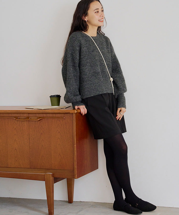 ティティベイト titivate ベーシッククルーニット