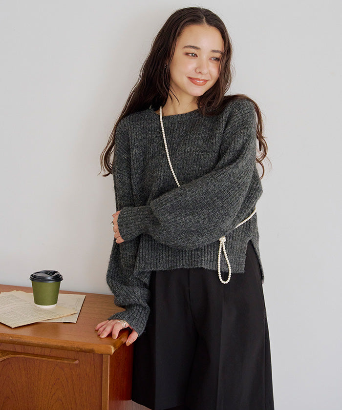 ティティベイト titivate ベーシッククルーニット