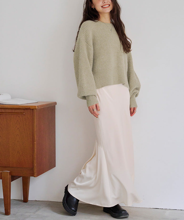 ティティベイト titivate ベーシッククルーニット