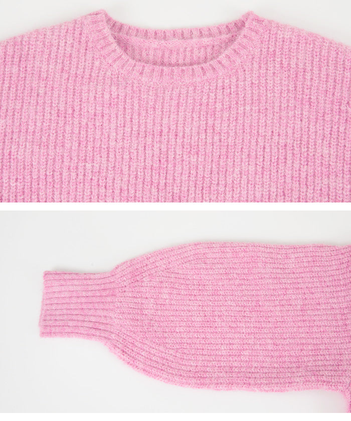 ティティベイト titivate ベーシッククルーニット