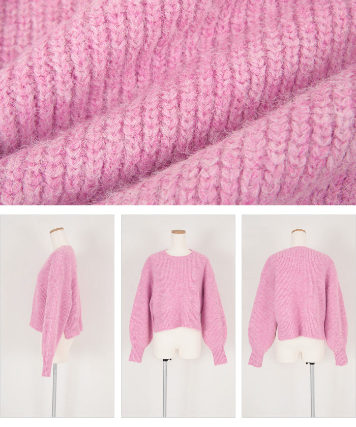 ティティベイト titivate ベーシッククルーニット