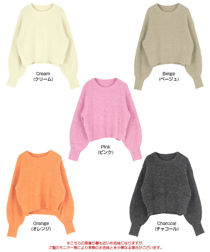 ティティベイト titivate ベーシッククルーニット