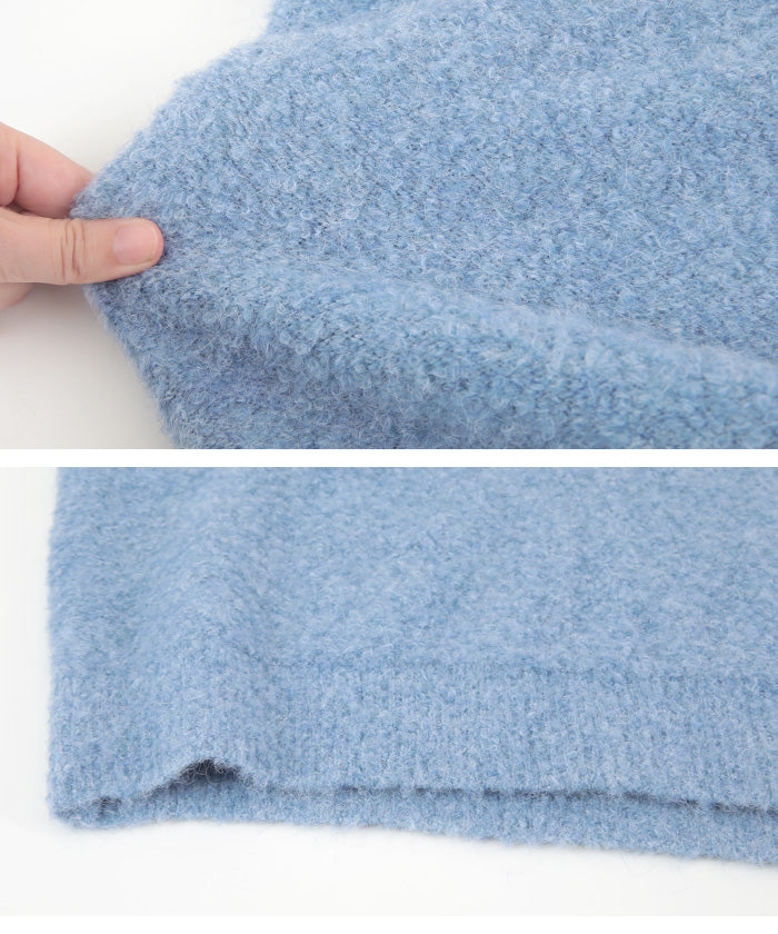 ティティベイト titivate 深Vネックボリュームスリーブニット