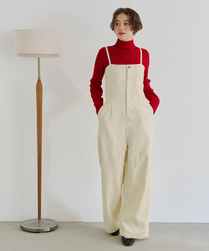 ティティベイト titivate ランダムリブハイネックニット （ライトグレー） ライトグレー