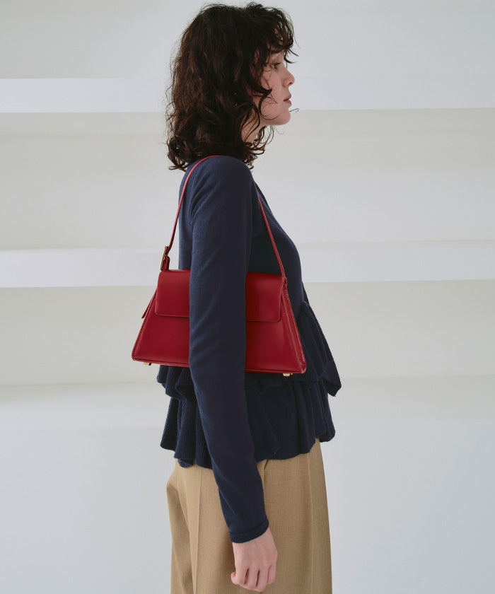 Titivate frill hem knit cardigan