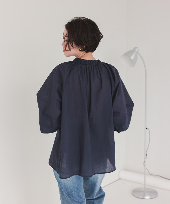 ティティベイト titivate リボン付きAラインギャザーブラウス