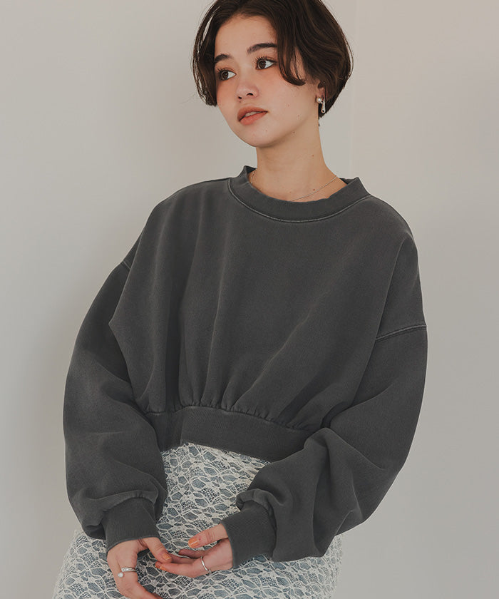 ティティベイト titivate ピグメント裏毛カットソースウェット （アイボリー） アイボリー