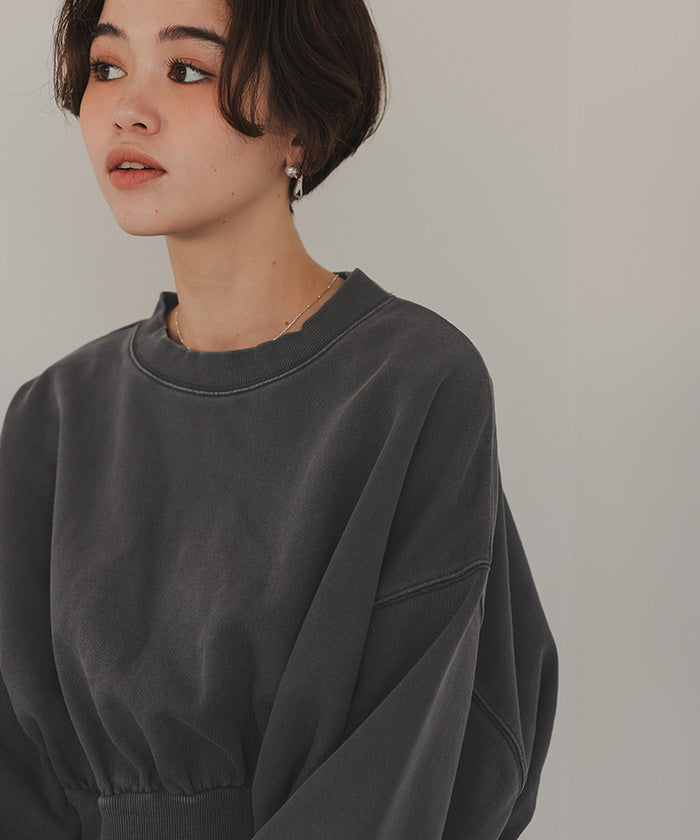 ティティベイト titivate ピグメント裏毛カットソースウェット （アイボリー） アイボリー