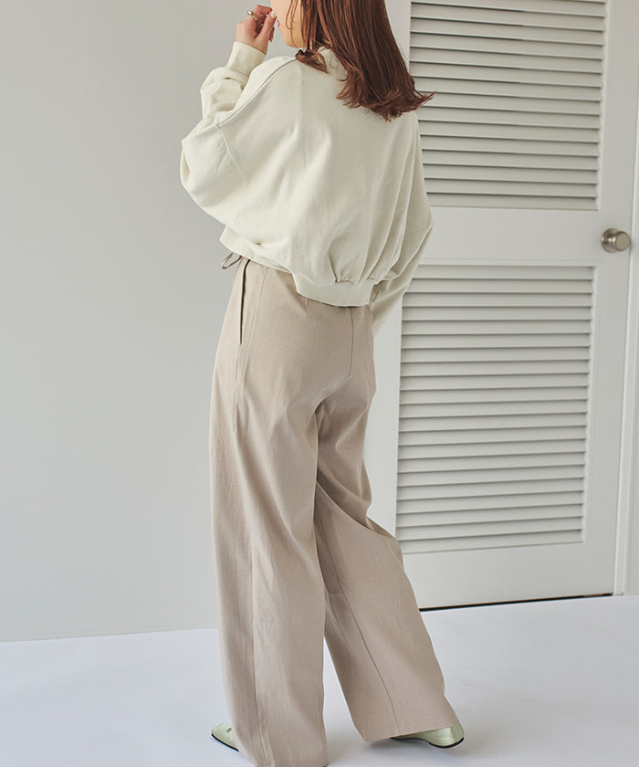 ティティベイト titivate ピグメント裏毛カットソースウェット （アイボリー） アイボリー