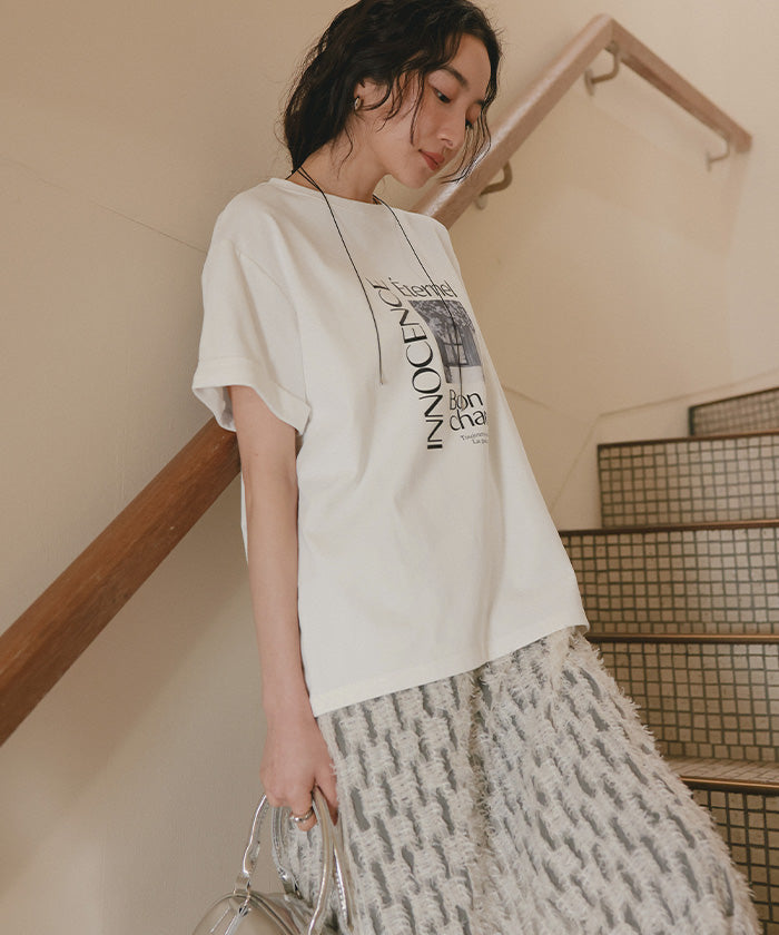 ティティベイト titivate フォトプリントTシャツ （チャコール2） チャコール2