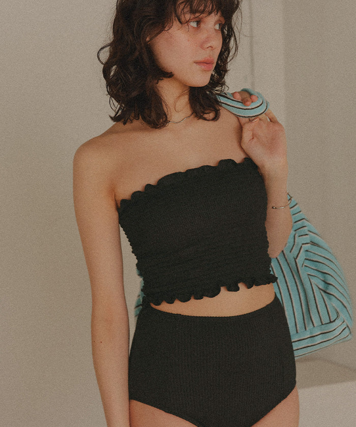 ティティベイト titivate シャーリングフリルビキニ/水着 【返品不可商品】 （ミントグリーン） ミントグリーン