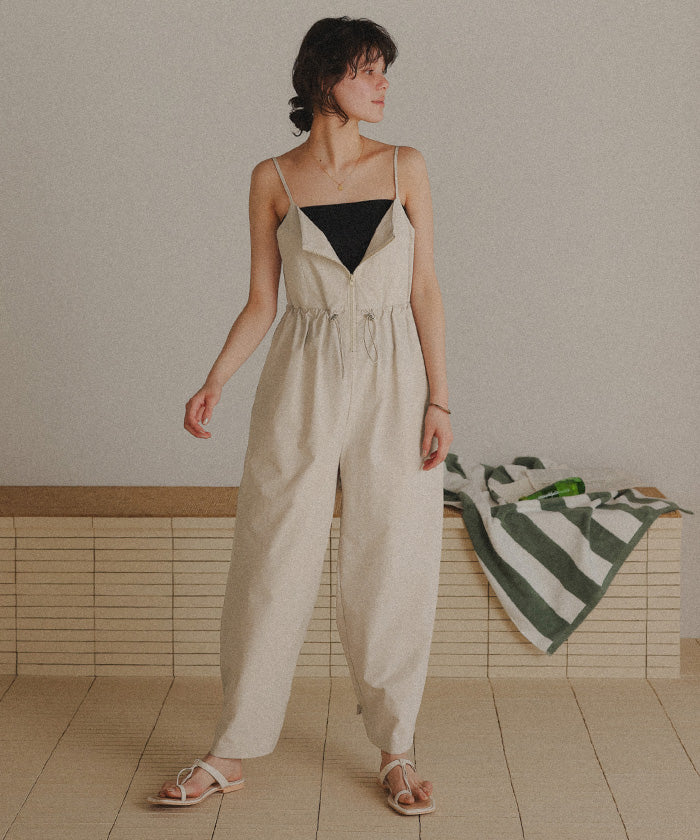 ティティベイト titivate 撥水オールインワン/ラッシュガード （ライトベージュ） ライトベージュ