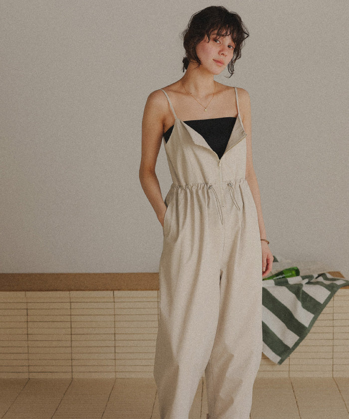 ティティベイト titivate 撥水オールインワン/ラッシュガード （ライトベージュ） ライトベージュ