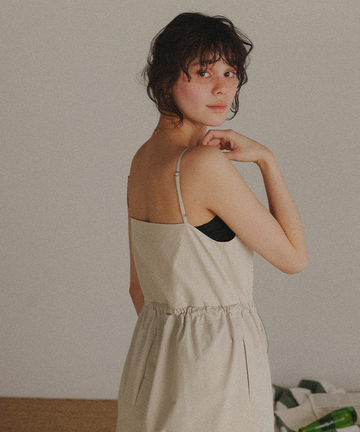 ティティベイト titivate 撥水オールインワン/ラッシュガード （ライトベージュ） ライトベージュ