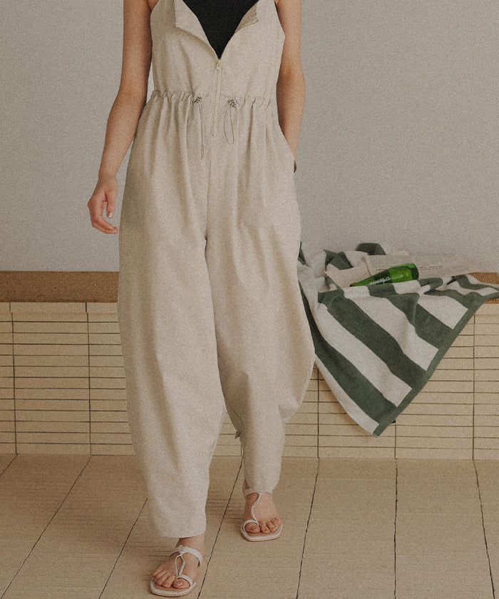 ティティベイト titivate 撥水オールインワン/ラッシュガード （ライトベージュ） ライトベージュ