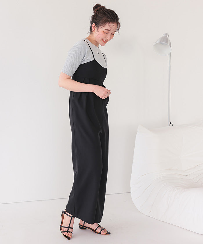 ティティベイト titivate ハートカット刺繍前後2wayハーフスリーブTシャツ （ブラック） ブラック