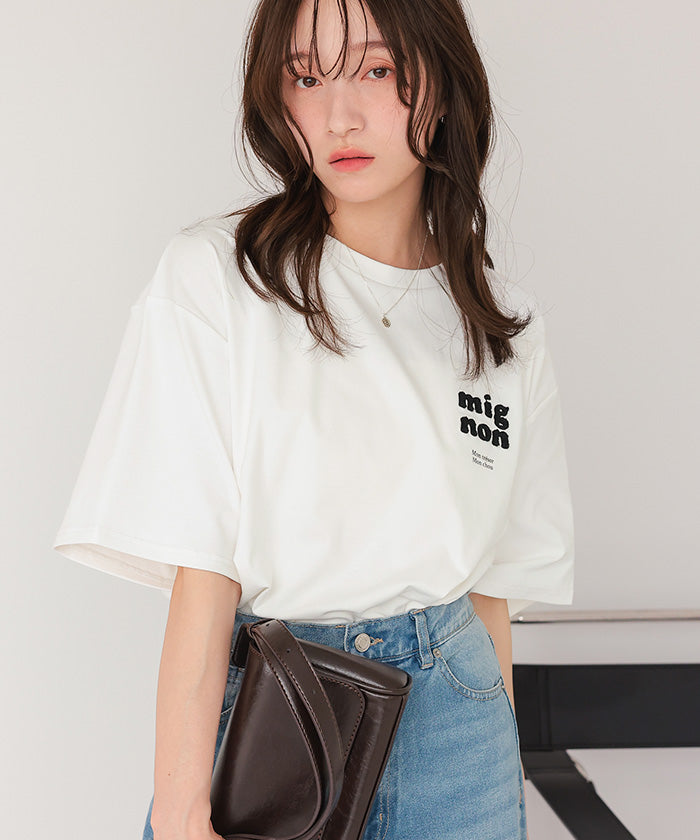 ティティベイト titivate サガラ刺繍Tシャツ （オフホワイト） オフホワイト