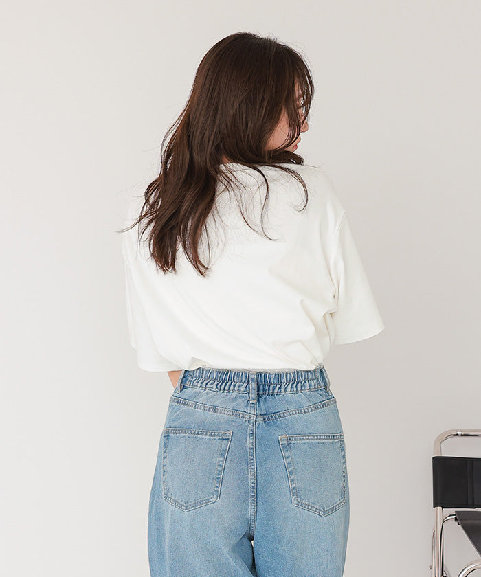 ティティベイト titivate サガラ刺繍Tシャツ （オフホワイト） オフホワイト