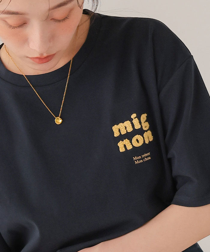 ティティベイト titivate サガラ刺繍Tシャツ （オフホワイト） オフホワイト