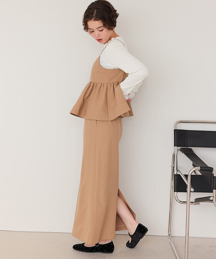 ティティベイト titivate リブカットソーメローデザイントップス （オフホワイト） オフホワイト