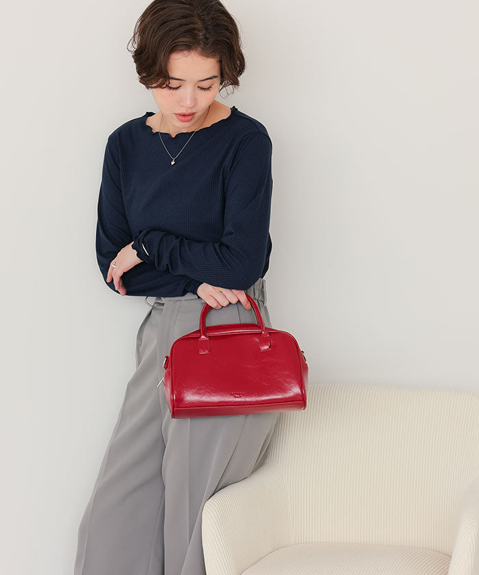 ティティベイト titivate リブカットソーメローデザイントップス （オフホワイト） オフホワイト