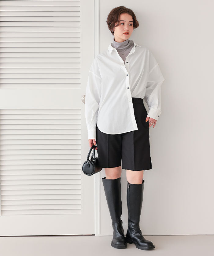 ティティベイト titivate 着心地抜群シアーハイネックトップス （レッド） レッド