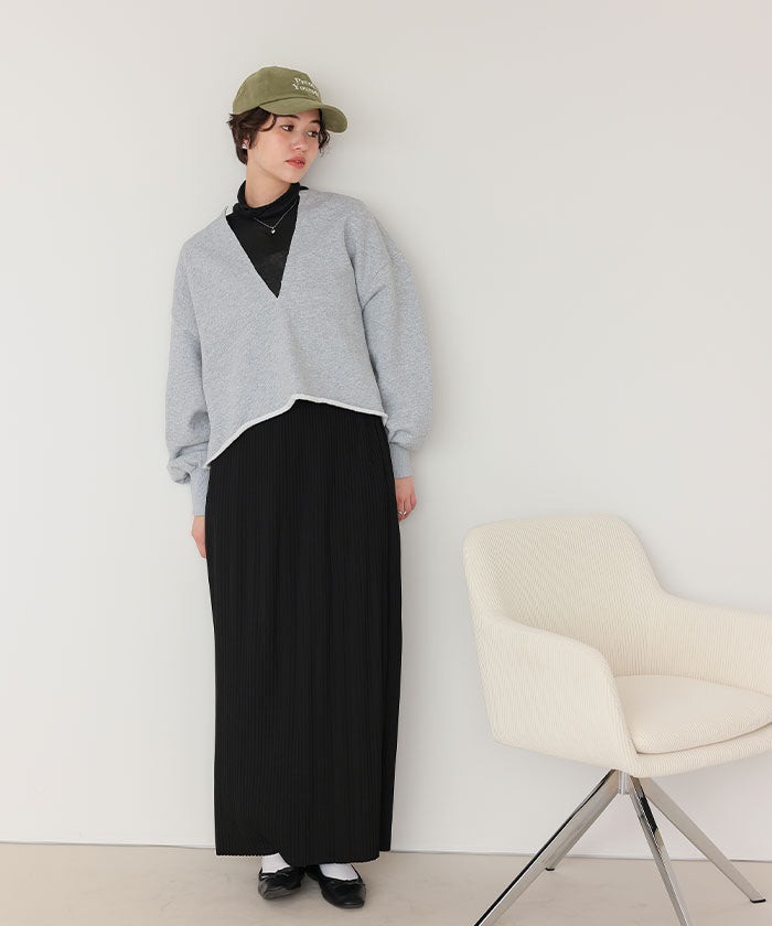 ティティベイト titivate 着心地抜群シアーハイネックトップス （レッド） レッド