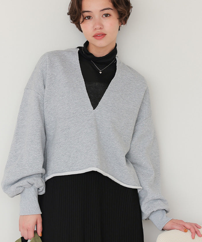 ティティベイト titivate 着心地抜群シアーハイネックトップス （レッド） レッド