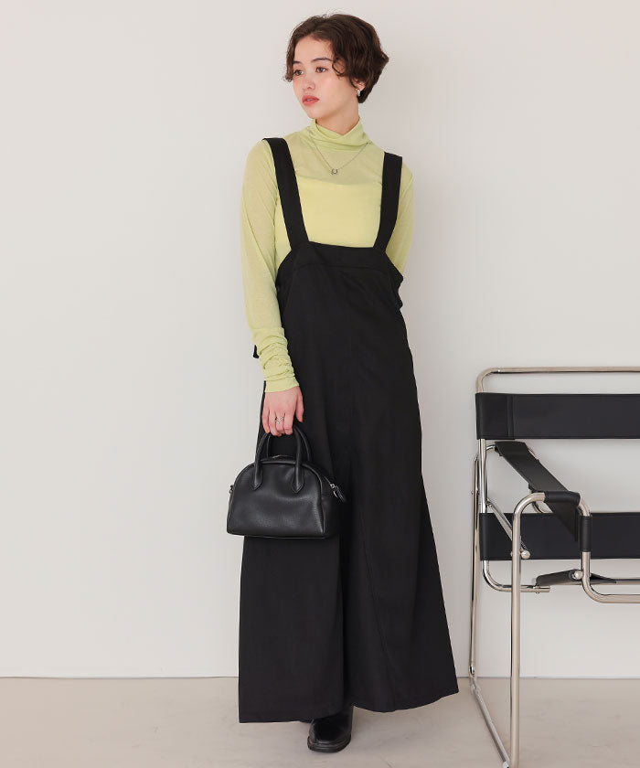 ティティベイト titivate 着心地抜群シアーハイネックトップス （レッド） レッド